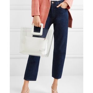 STAUD Shirley PVC and Leather Tote Medium